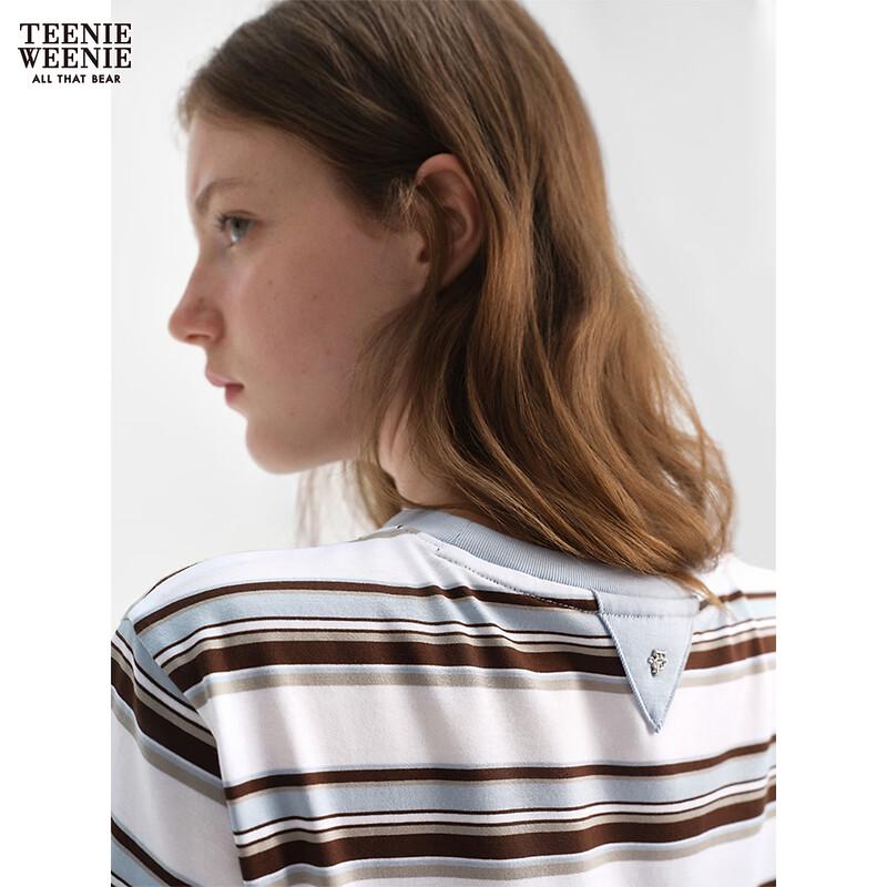 Teenie Weenie Women's Striped Bear T-Shirt