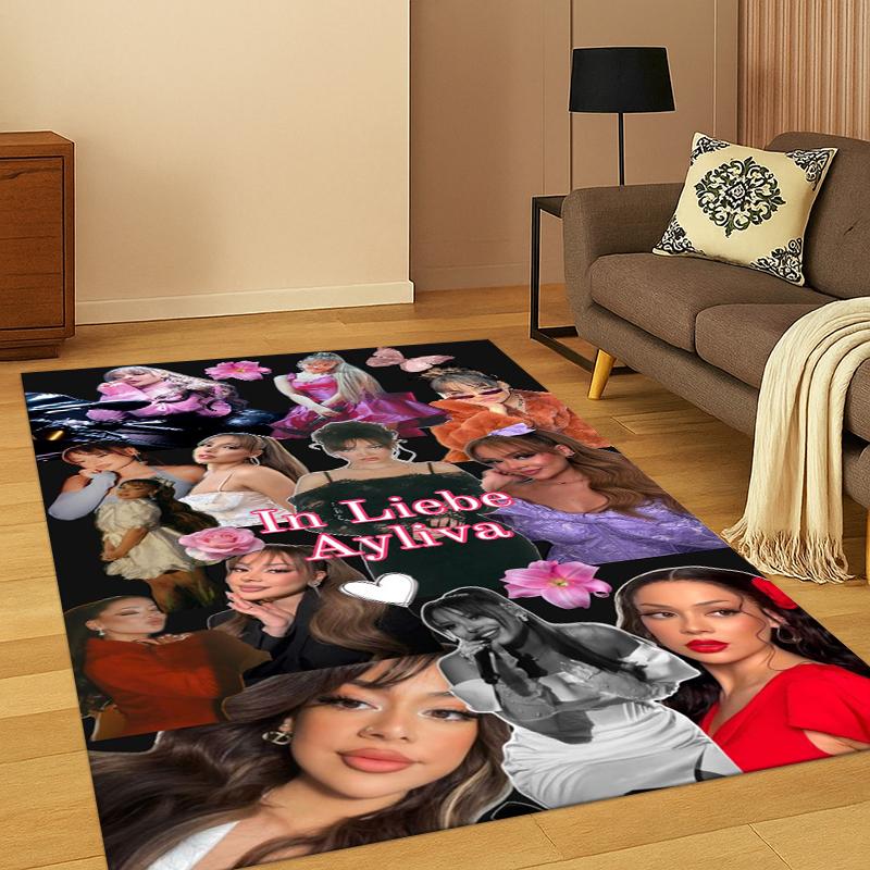 

3D Ayliva Lieb Pop Singer Carpet Rug for Bedroom Living Room Sofa Playroom Doormat Home Decor,Kid Game Area Rug Non-slip Gift 40x60cm