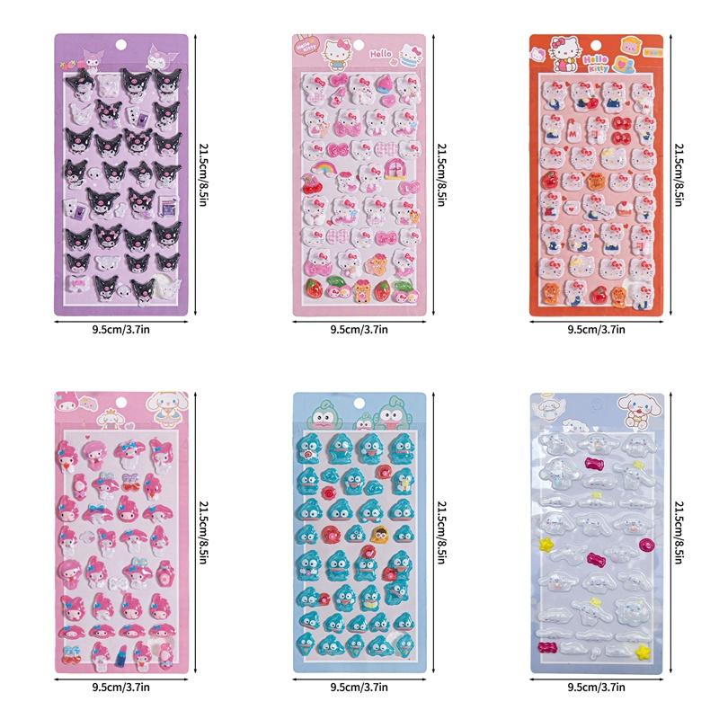 Cartoon Anime Rabbit Judy Fox Nick Stickers Zootopia 3D Relief Sticker Children DIY Scrapbook Notebook Decorative Sticker Gift