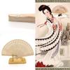 Home Decoration Gift Flower Hollow Wedding Party Fragrant Chinese Style Folding Fan Bamboo Wooden