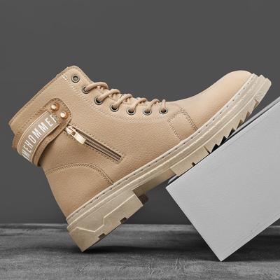 Primavera Y Otoño Nuevas Botas Martin Para Exteriores Antideslizantes Zapatos de Herramientas de Moda Estilo Británico Casual Para Combinar Zapatos de Hombre Botas de Hombre