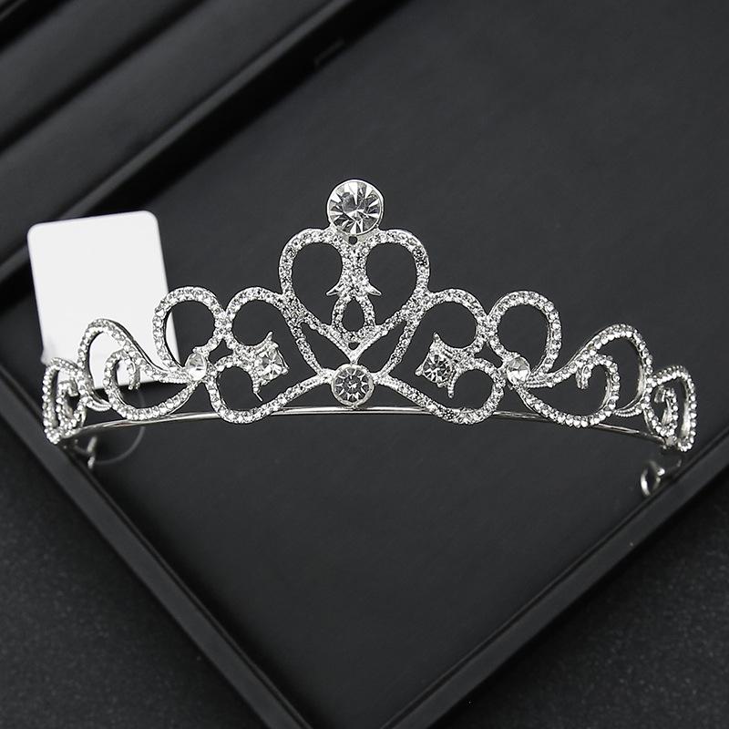 Crown Tiara Bride  Rhinestone Crown  Wedding Dress  Adult Ceremony Birthday  Princess Hair Accessories  Children