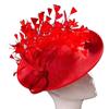 With Feather Bridal Hats Headwear Party Hats Elegant Big Top Hats  Banquet