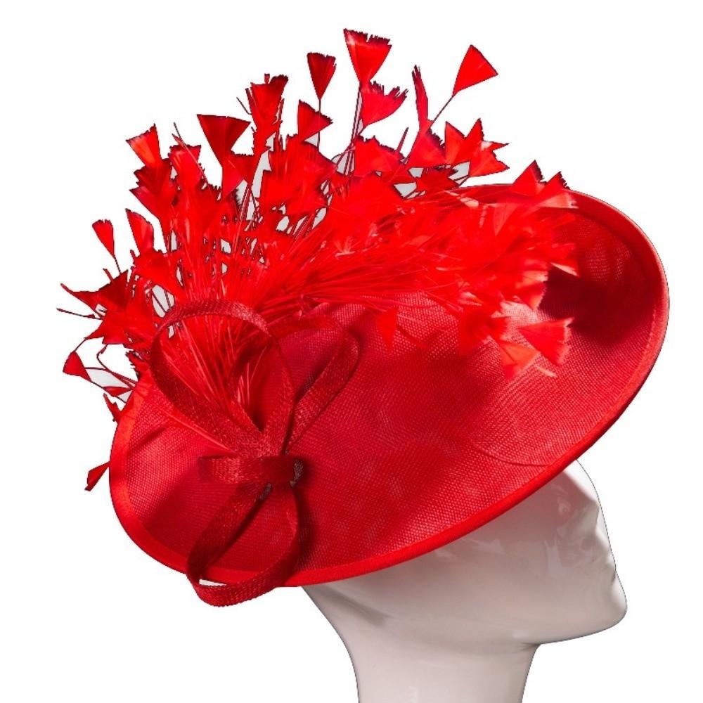 With Feather Bridal Hats Headwear Party Hats Elegant Big Top Hats Banquet