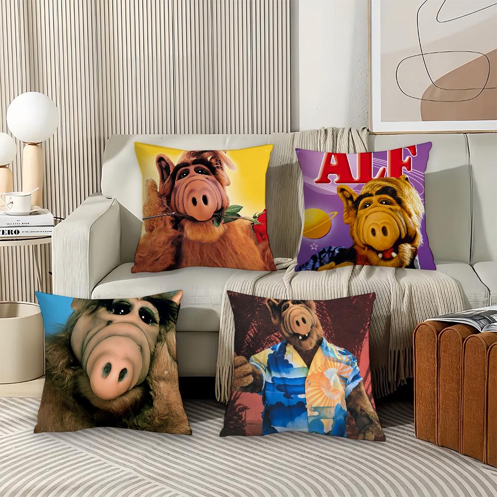 Tv Series Alf Funny Pillow Case Office Cushions Suitable For Sofa Car Bedroom Decorative Cushion Cover