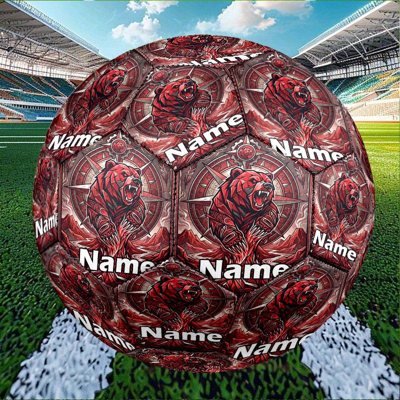 Custom Name Personalized North Sydney Bears Print Size 5 Soccer Ball Training & Match Football, for Team, Kicking, Gift for Football Enthusiasts