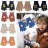 1Pair Coldproof Children's Gloves 7-9 Years Cartoon Gloves Unisex Hand Gloves  Children