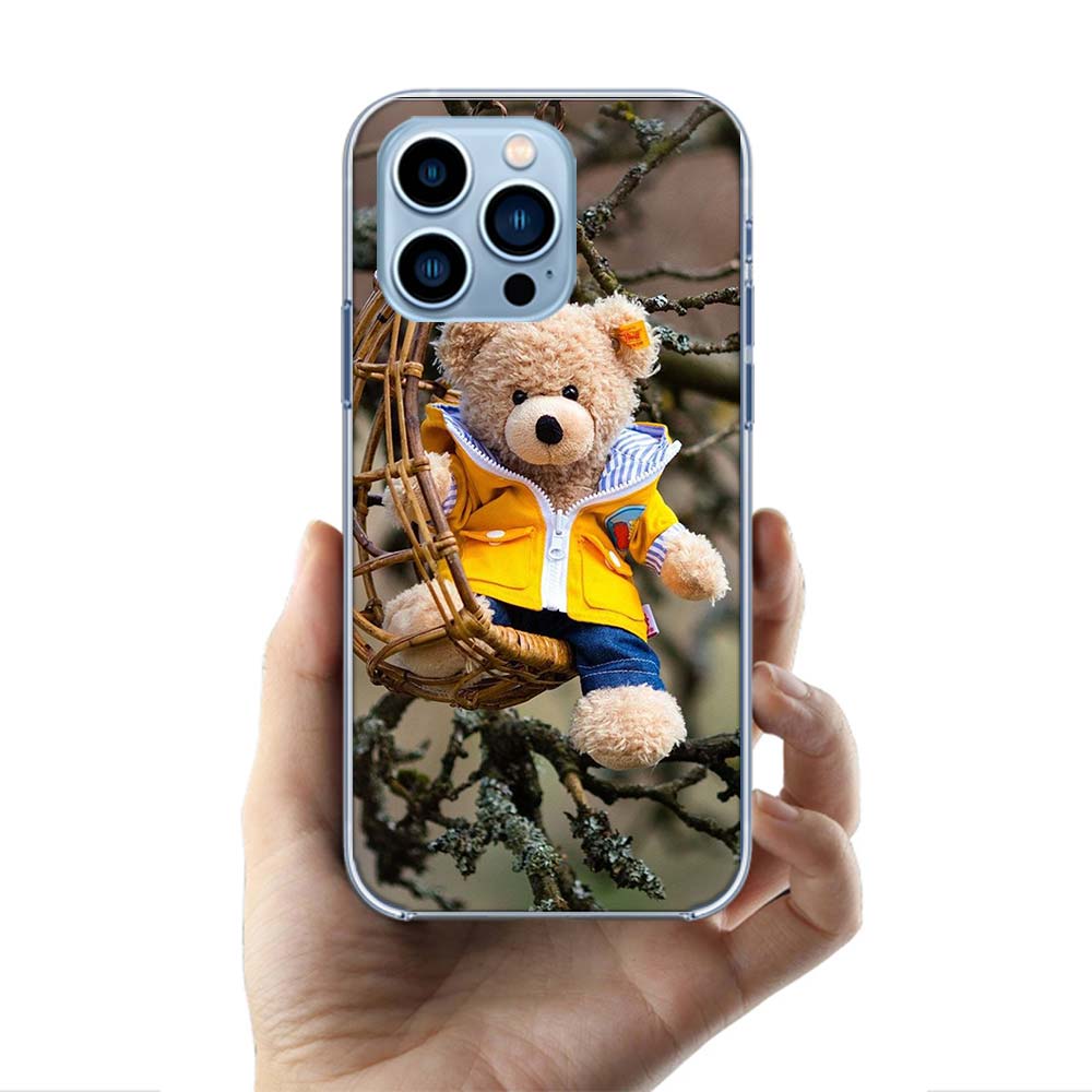 Funny And Cute Bear Cases Phone Case For Iphone 17E 16E 17 Air 16 Pro Max 15 Pro 14 Plus 11 13 12 Mini Cover Cases Compatible Wi