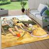 Ethel & Ernest Flannel Pattern Square Carpet,Area Rug,Carpet Rug for Living Room Bedroom Sofa Playroom Decor,Non-slip Floor Mat