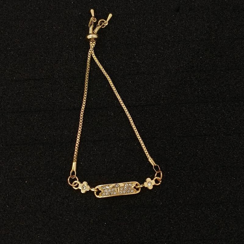 

Zinc Alloy Bracelet Sparkling Zircon Flower Bracelet Handmade Bracelet Alloy For Daily Wear Fashion Accessory Party A27