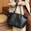 Burminsa Cowhide Genuine Leather Soft Large Tote Shoulder Bags For Women 2026 Luxury Designer Big Shopping Work Ladies Handbags