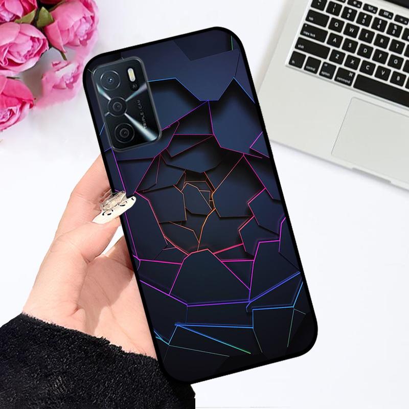 For Oppo A16 A16s 4G Case CPH2269 CPH2271 Fashion Cartoon Shockproof Soft Silicone Phone Cover For OPPO A16s A 16 Coque Bumper