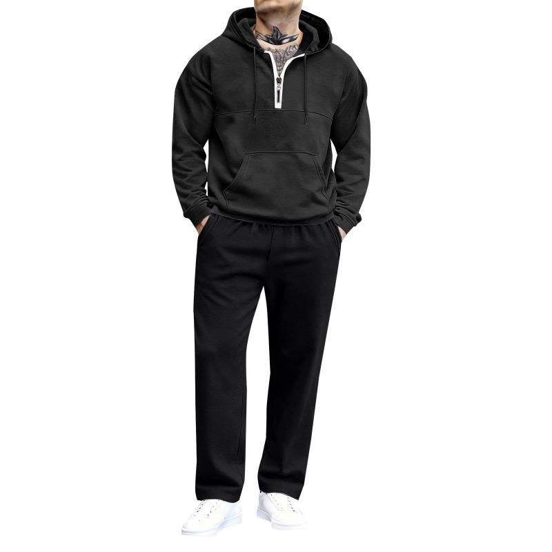 New Stylish Men's Clothing Solid Color Hooded Sweatshirt Ropa Hombre Elegante Casual Jersey