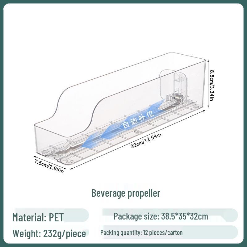 Transparent PET Storage Box for Books, Snacks, Fruits, Vegetables, and Kitchen Organization