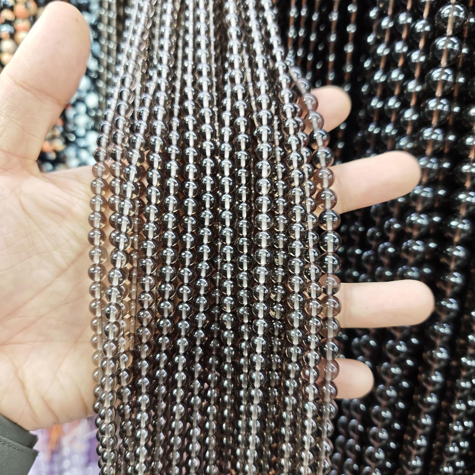 Круглая бусина из обсидиана, свободный ювелирный аксессуар для DIY браслета/ожерелья. 5A Natural Ice Obsidian Round Bead