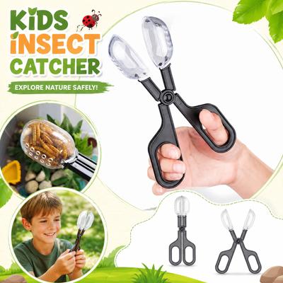 Kinder Insektenfänger Schere Werkzeug mit Pinzette für sicheres Käfersammeln und Beobachten Outdoor Lernspielzeug für Kinder