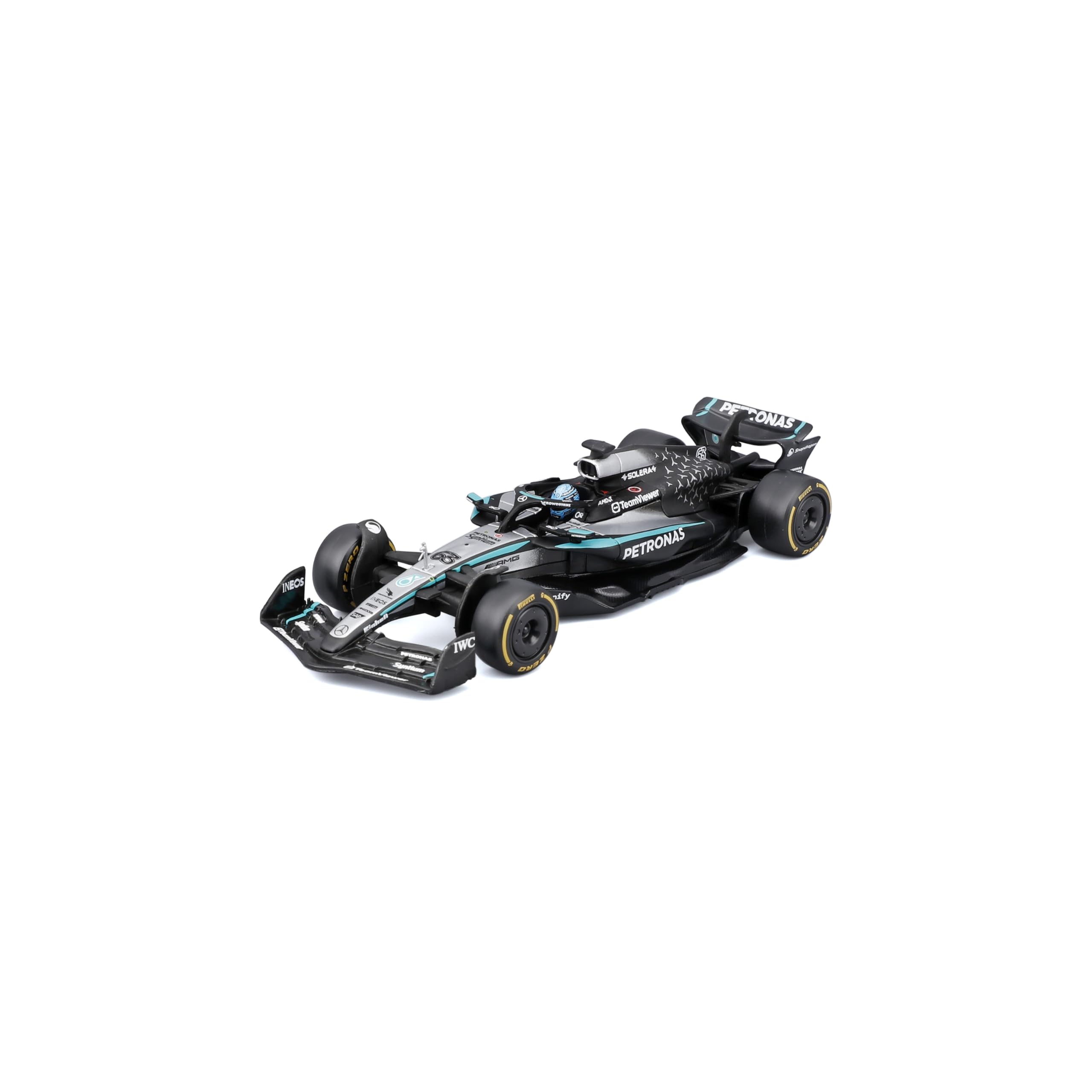 

Bburago 2025 Модель Серия Signature F1 Mercedes AMG Petronas F1 W16 Команда Джорджа Рассела Гран-при Австралии Гонночный Спортивный Автомобиль Миниатюра Литая Модель Готовая чёрный