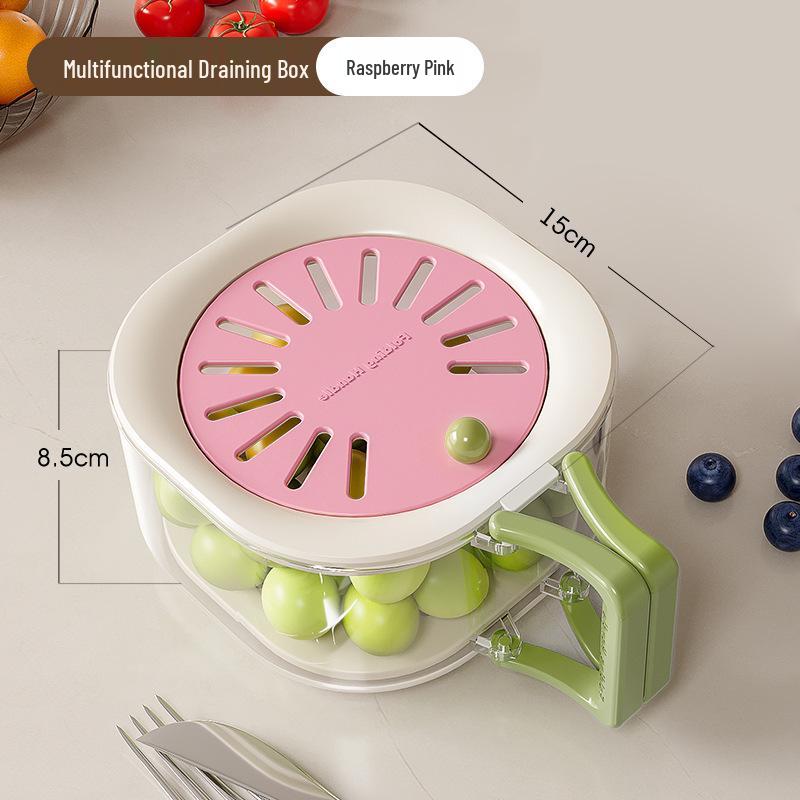 Dali Two-in-One Retractable Fruit & Vegetable Washing Basket with Lid