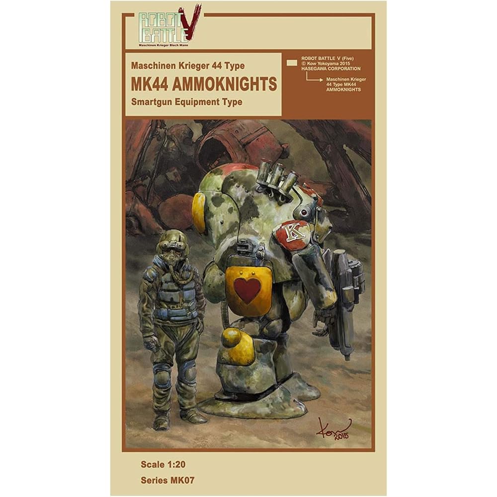 Hasegawa Maschinen Krieger Robot Battle V Type 44 Heavy Armored Combat Suit for Lunar Surface MK4...
