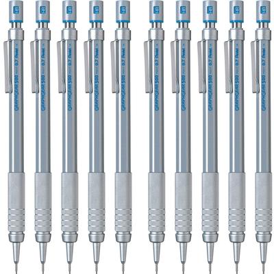 PENTEL Graph Gear 500 Mechanical Pack of PG517 Pencil, 0.7mm, 10,