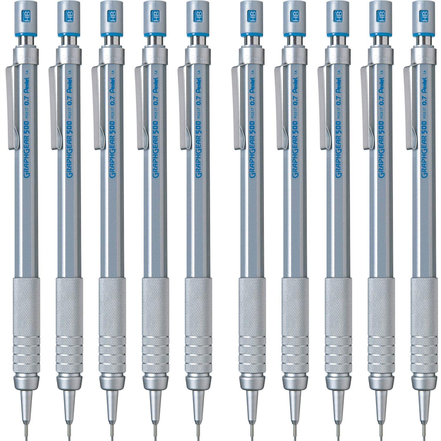 

Pentel Mechanical Pencil Graph Gear 500 10 pieces PG517 0.7mm