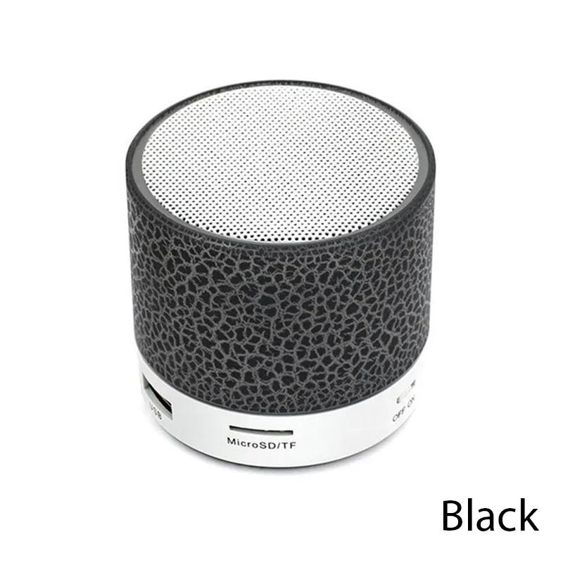 

Міні-динамік Bluetooth Бездротовий динамік Барвистий світлодіодний TF-карта USB Сабвуфер Портативний MP3 Музика Звукова колонка для ПК Телефон чорний