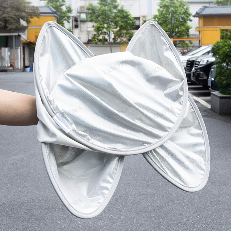 Sunshades For Tesla Model 3 Sunroof Highland 2025 Model Y 2020-26 Ice Cloth Buckle Sun Pare Glass Front Rear Skylight Accessory