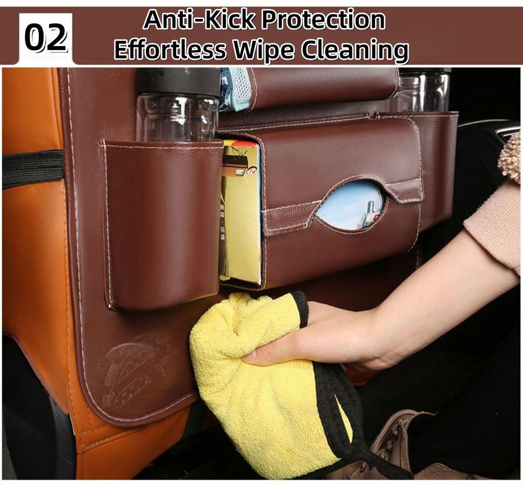 Organizzatore di Tasche per Schienale Sedile Auto in Pelle PU Universale Borsa Organizer per Schienale Sedile Auto