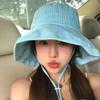 Wide Brim Fisherman Caps Candy Color Sun Hats Fashion Summer Cap  Women