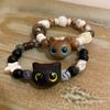 Retro Cute Cat Beaded Bracelet Cold Wind Niche Design Bracelet Fashionable Versatile Girlfriend Jewelry Women