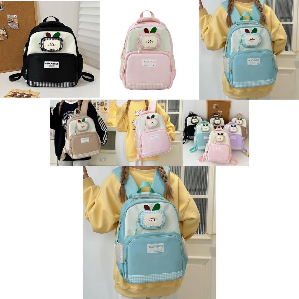Stylish Cartoon Large Capacity Backpack For Students With Comfortable Shoulder Straps And Nylon Material For School Use