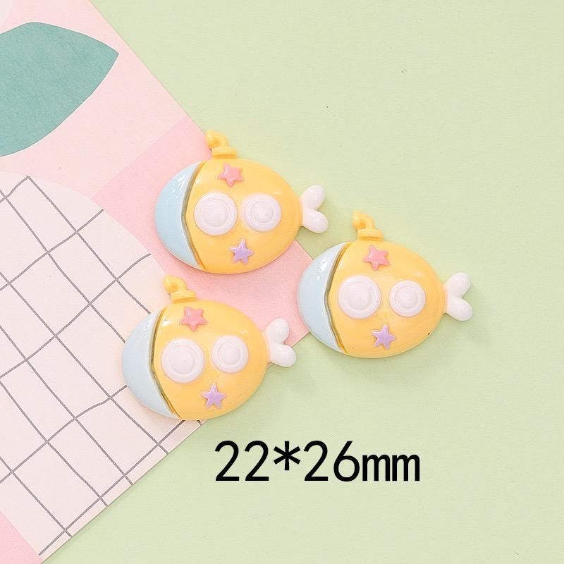 10 ks Nové Pryskyřičné Kreslené Hvězdice Mušle Krab Plachetnice Oceánská Řada Plochá Zadní Části Dekorativní Vlasové Doplňky