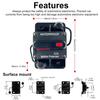 20 Ampere Sicherungsautomat 12V - 48V DC mit manuell zurücksetzbarem Schalterknopf für Boot Trolling-Motor Marine ATV Anhänger Fahrzeuge Stereo Audio Elektronisch