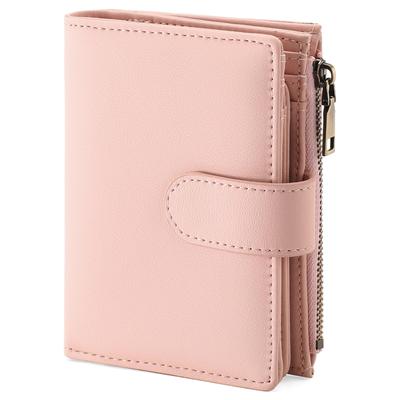 RNIEGA Women's Wallet, Large Capacity, Genuine Leather, Lightweight, Folding Wallet, Coin Purse, Card Case, Compact, RFID & Skimming Protection