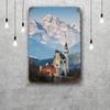 Neuschwanstein Castle Vintage Metal Tin Signs Posters Decor Retro Metal Plaque Wall Art Decor for Garage Bar