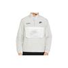 Nike Alphabet Print High Neck Long Sleeve Zip Jacket Men Jacket White DM5214-012