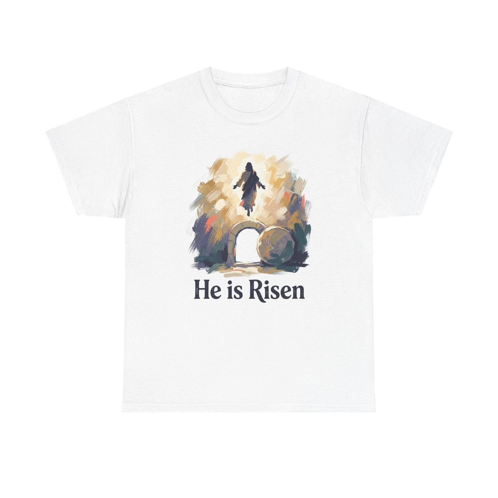 He Is Risen Resurrection Tee | Christian Easter Shirt 2XL