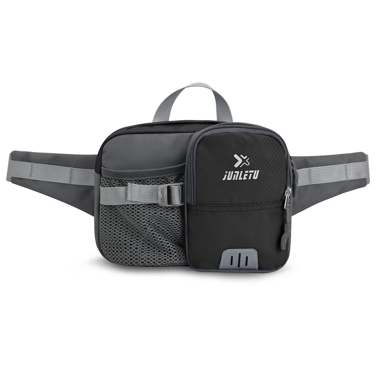 

Поясная сумка для занятий спортом на открытом воздухе с держателем для бутылки с водой, поясная сумка, поясная сумка для пеших прогулок, езды на велосипеде, бега чёрный