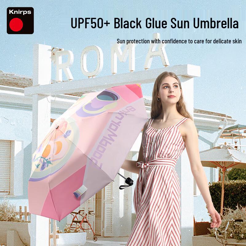 Knirps Cute Cat UV Protection Sun & Rain Umbrella