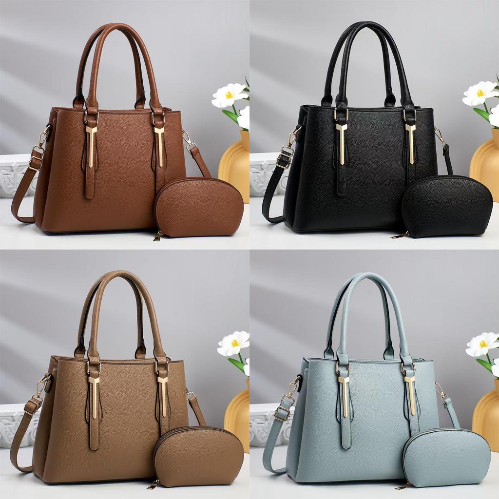 Large Capacity Business Tote Bag With Zipper And Inner Compartments For Women
