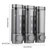 3-in-1 Shampoo and Conditioner Dispenser Wall-Mounted Shower Soap Dispenser Conditioner & Body Wash Dispenser for Bathroom Hotel