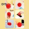 9CM 3D Suction Cup Ball Anxiety Stress Relief TPR Sticky Ball Toss Game Reusable Lightweight Mini Portable Kids Adults Sphere Toy