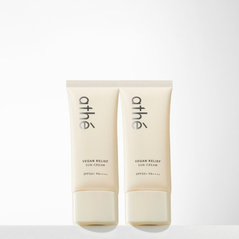 athe beauty Athe Vegan Relief UV Protection Non-sticky Mineral Sunscreen 40ml x 2 (SPF 50+/PA++++) single type