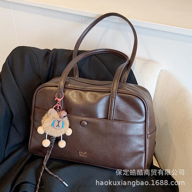 Retro bag women's large capacity 2025 new autumn and winter versatile casual shoulder underarm bag work commuter pillow bag