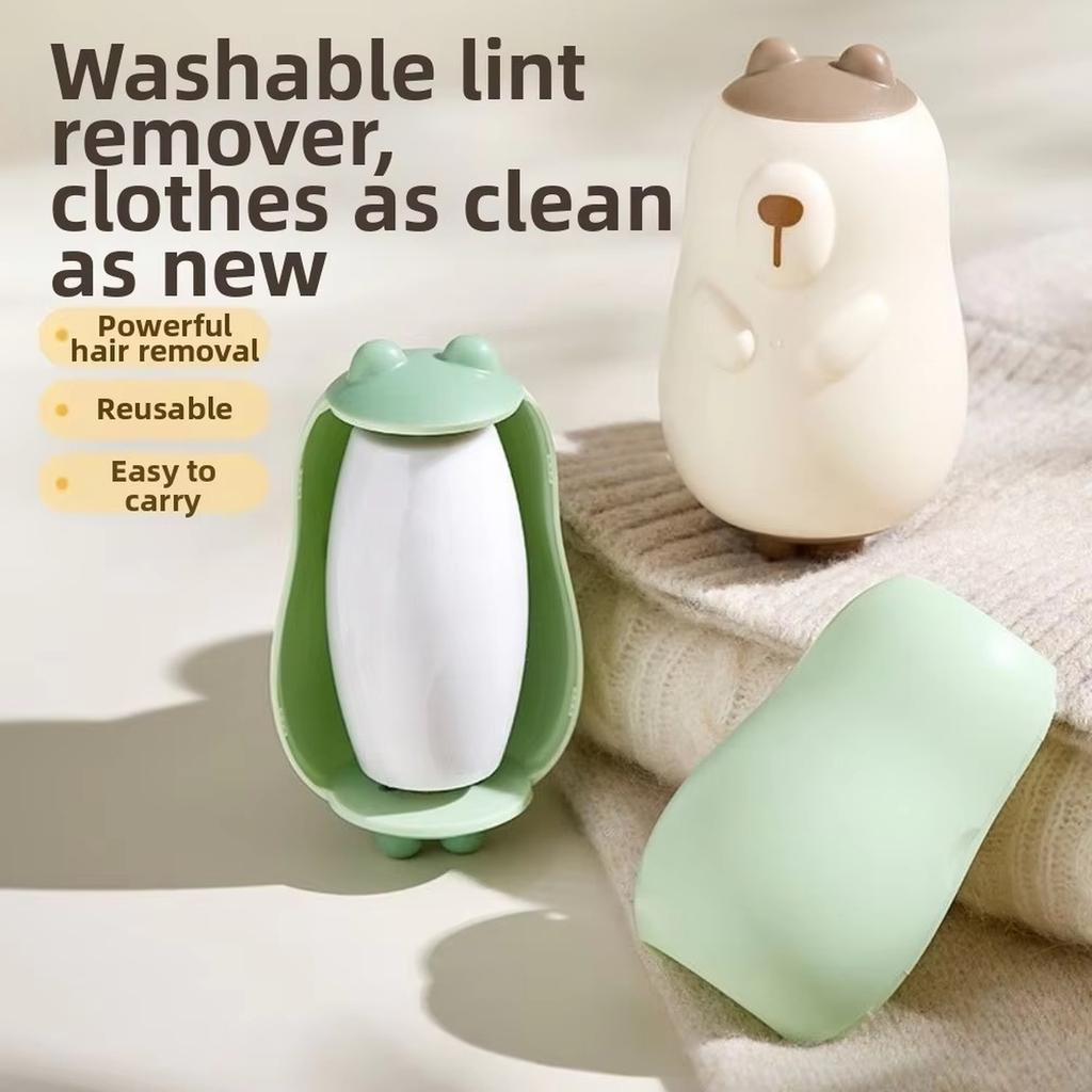 Portable Reusable Lint Remover Roller Pet Hair Remover Fabric Cleaner Washable Sticky Roller for Clothes Upholstery Furniture