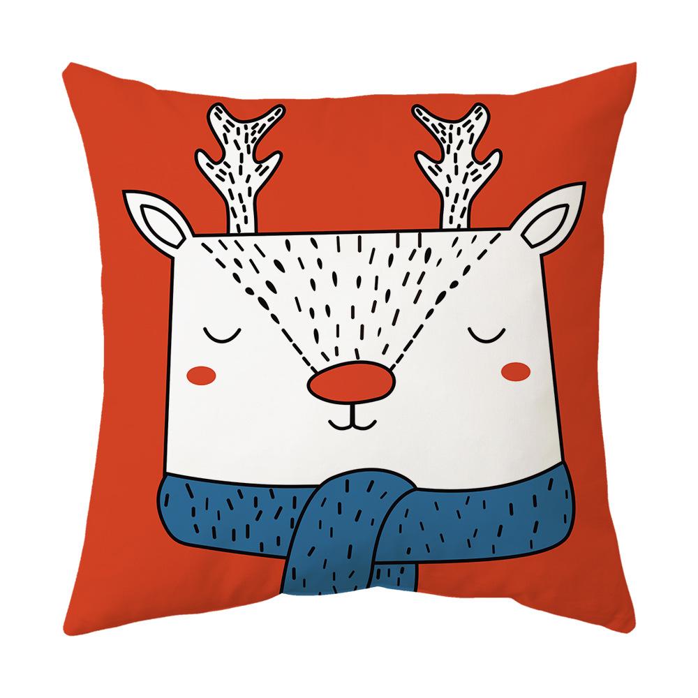 Christmas Pillow Cushion Pillow Cover Printed Pillow Cover Cushion Cover Home Holiday Gift Sofa
