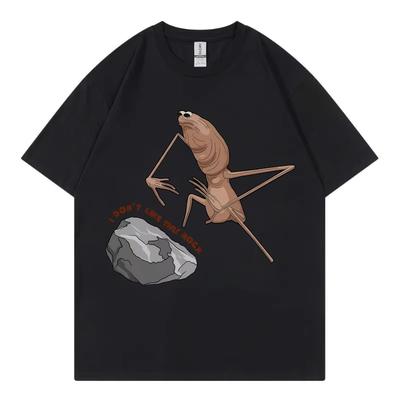 I Don't Like This Rock Marcus The Worm Funny Meme T-shirt Men's Women Casual Short Sleeve T-shirts High Quality Fashion T Shirts