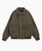 Underoff Washed Out-Pocket Blouson Jacket Khaki
