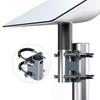  Bolt Clamp Set Weather Resistant Antennas Mounting Brackets Heavy Duty Steel  Brackets Quick Fixing for Satellite V2