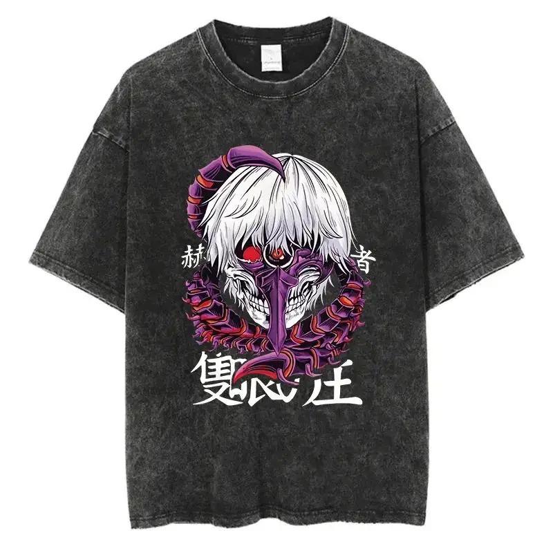 Herrenkleidung T-Shirt Homme Grafische T-Shirts Herren T-Shirt für Männer Ropa Hombre Anime Tokyo Ghoul Gewaschen Neu in Oberteile & T-Shirts